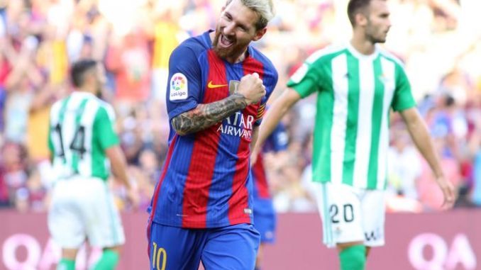 Skyttekungen Leo Messi i aktion